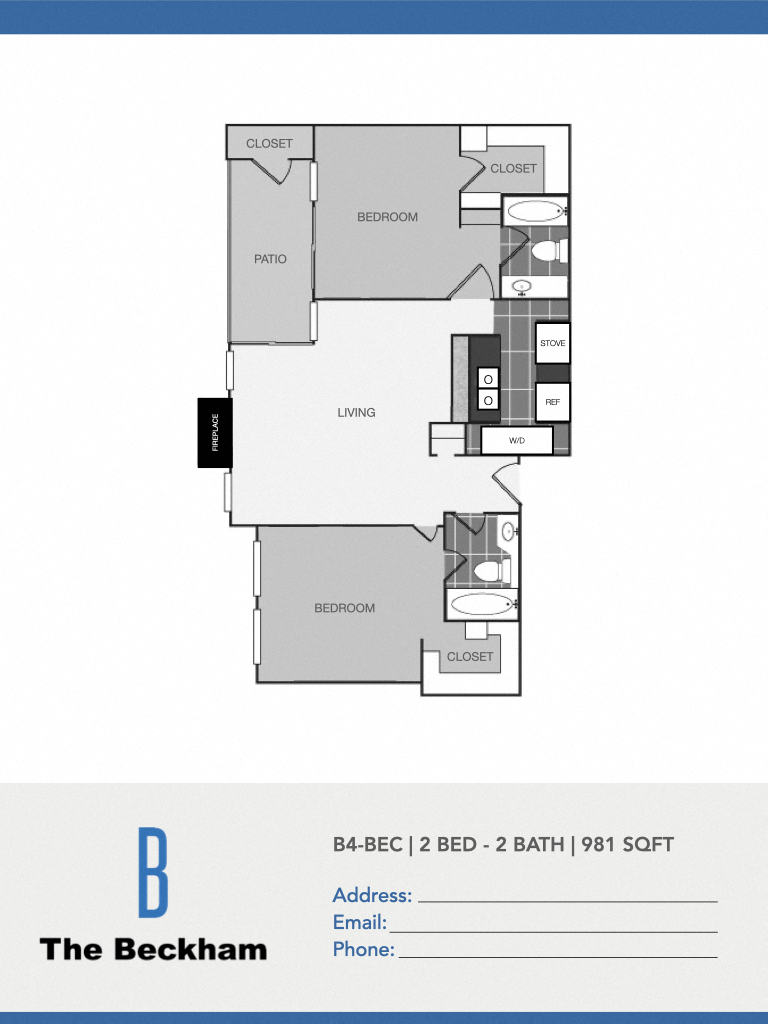 The Beckham B4 Floor Plan